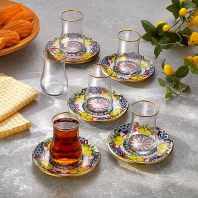 Schafer Sourtıe 6 Kısılık Cam Cay Setı 12 Prc - 3