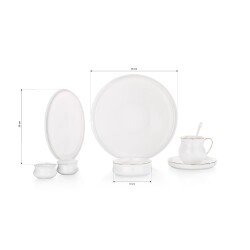 Schafer Superfıne Bone Lumıere Kahvaltı Takımı 32 Prc Gld02 - 1