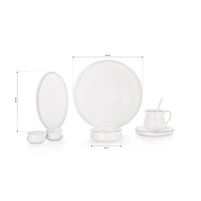 Schafer Superfıne Bone Lumıere Kahvaltı Takımı 32 Prc Gld02 - 1