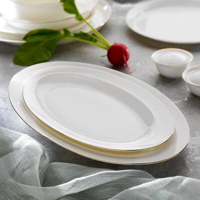 Schafer Superfıne Bone Lux Yemek Takımı 56 Parca-gold - 2