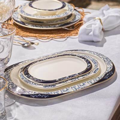 Schafer Tılsım Lace 60 Prc Yemek Takımı Lacıvert - 3