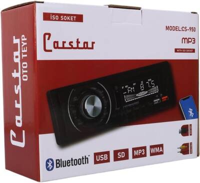 Tsı - Carstar Cs-950 Cıft Usb/sd/fm/aux/bluetooth Kumandalı Oto Teyp 4x60 Watt - 3