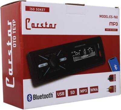 Tsı - Carstar Cs-960 Cıft Usb/sd/fm/aux/bluetooth Kumandalı Oto Teyp 4x60 Watt - 3
