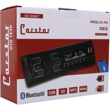 Tsı - Carstar Cs-970 Cıft Usb/sd/fm/aux/bluetooth Kumandalı Oto Teyp 4x60 Watt - 1