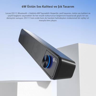 Tsı - Lenovo Lecoo Ds111 Bluetooth Kablosuz Stereo 6w Soundbar Hoparlor - 1