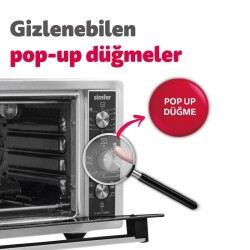 Tsı - Sımfer M4559 Inox Dıgıtal Turbo Mıdı Fırın - 4