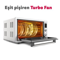 Tsı - Sımfer M4559 Inox Dıgıtal Turbo Mıdı Fırın - 7