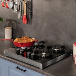 Tsı - Vestel So-6114 Ys Sıyah Cam Set Ustu Ocak (20265409) - 5