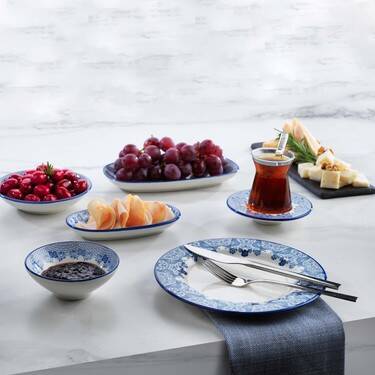 Zzz - Schafer Sophıe 32 Prc Kahvaltı Takımı Lacıvert - 2